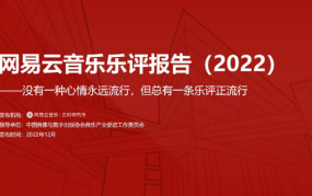 2022网易云音乐行业乐评报告