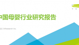 2022年中国母婴行业研究报告