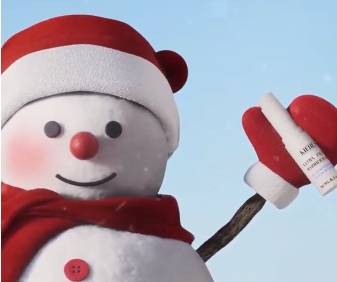 科颜氏CGI动画：哈尔滨雪人不笑了、蒙娜丽莎皮肤干裂……