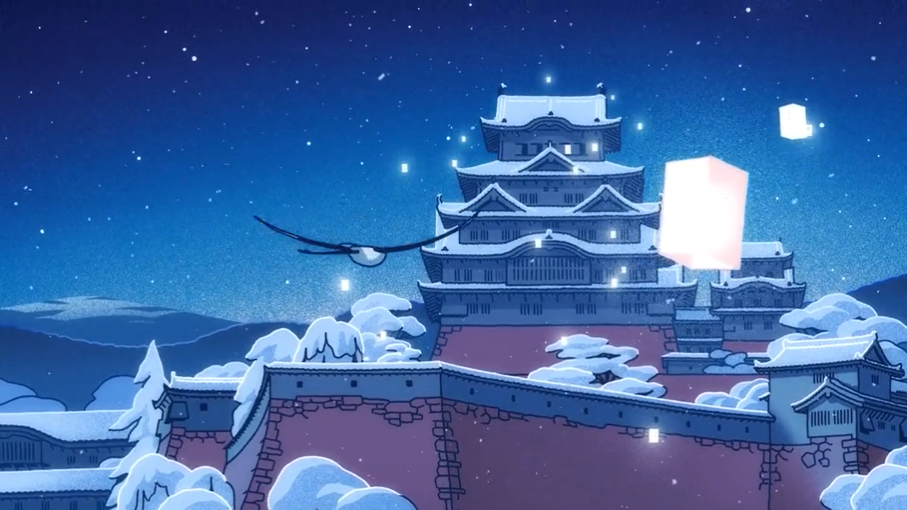 太秀了！Kenzo 圣诞动画片：仙鹤送礼，从京都穿越巴黎的浪漫